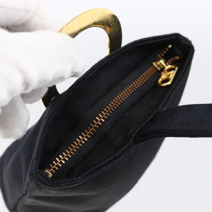 Celine Circle Logo Pouch Nylon, NAVY, NYLON, Clutche & pouche