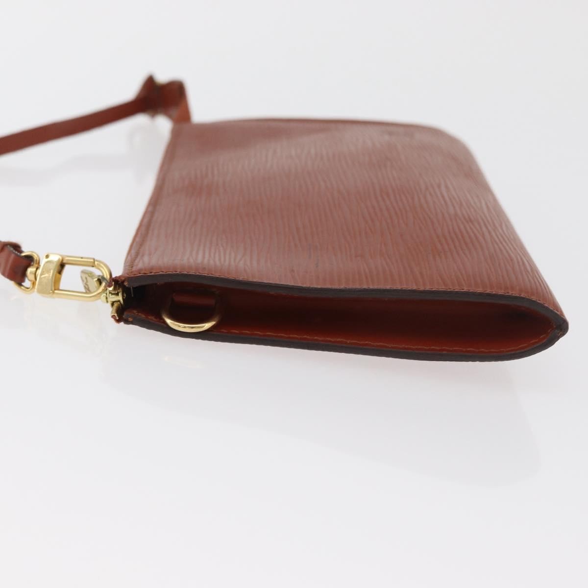 Louis Vuitton Pochette Accessoires Epi Leather, Brown, Leather, Clutch