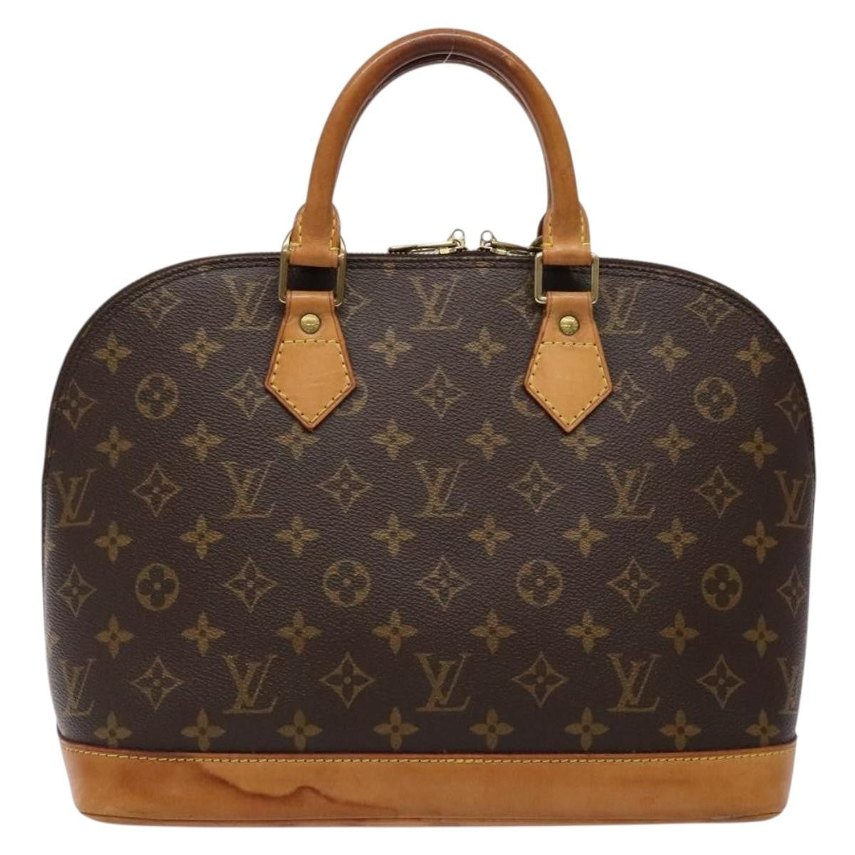 Louis Vuitton Alma Handbag Monogram Canvas, BROWN, CANVAS, Handbag