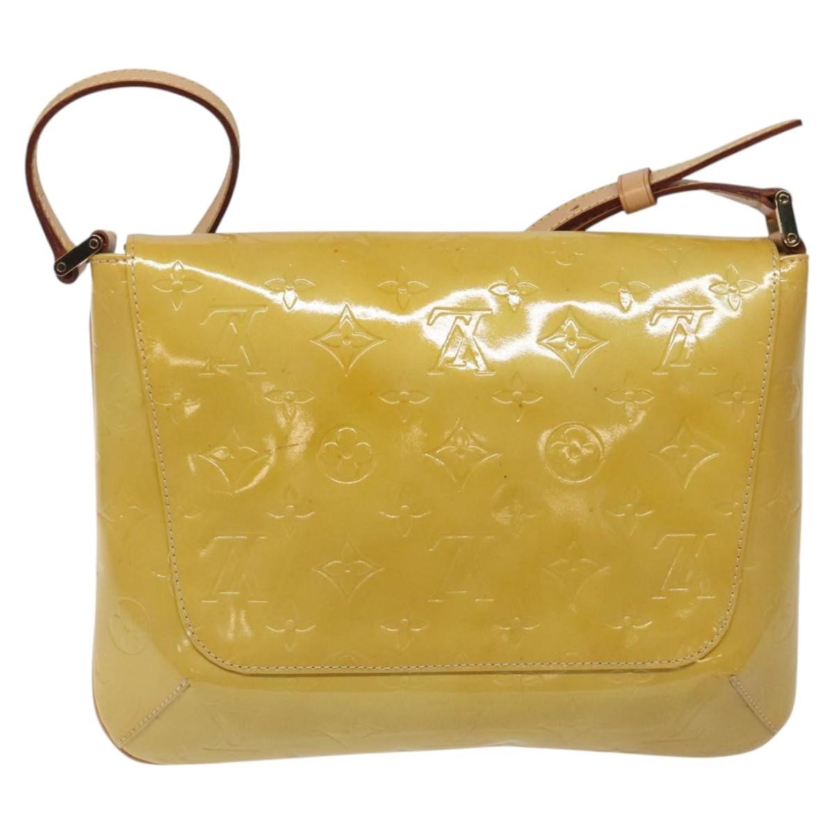 Louis Vuitton Thompson Street Handbag Monogram Vernis, BEIGE, PATENT_LEATHER, Handbag