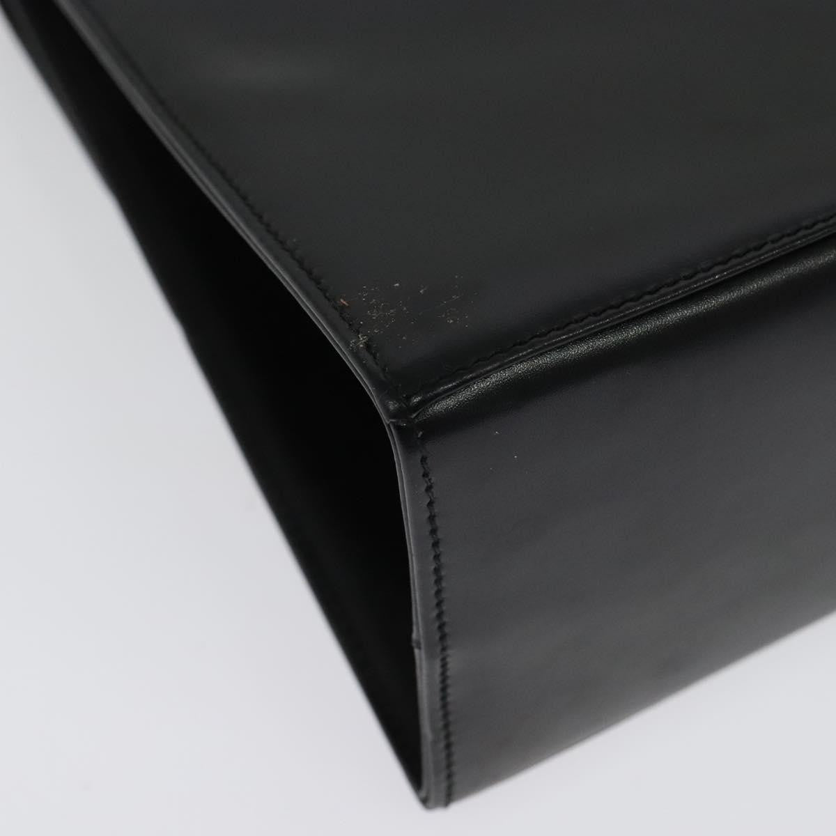 Salvatore Ferragamo Gancini Convertible Top Handle Bag Leather, BLACK, LEATHER, Handbag