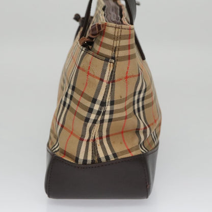 Burberry Nova Handbag Check Pattern, BEIGE, CANVAS, Handbag