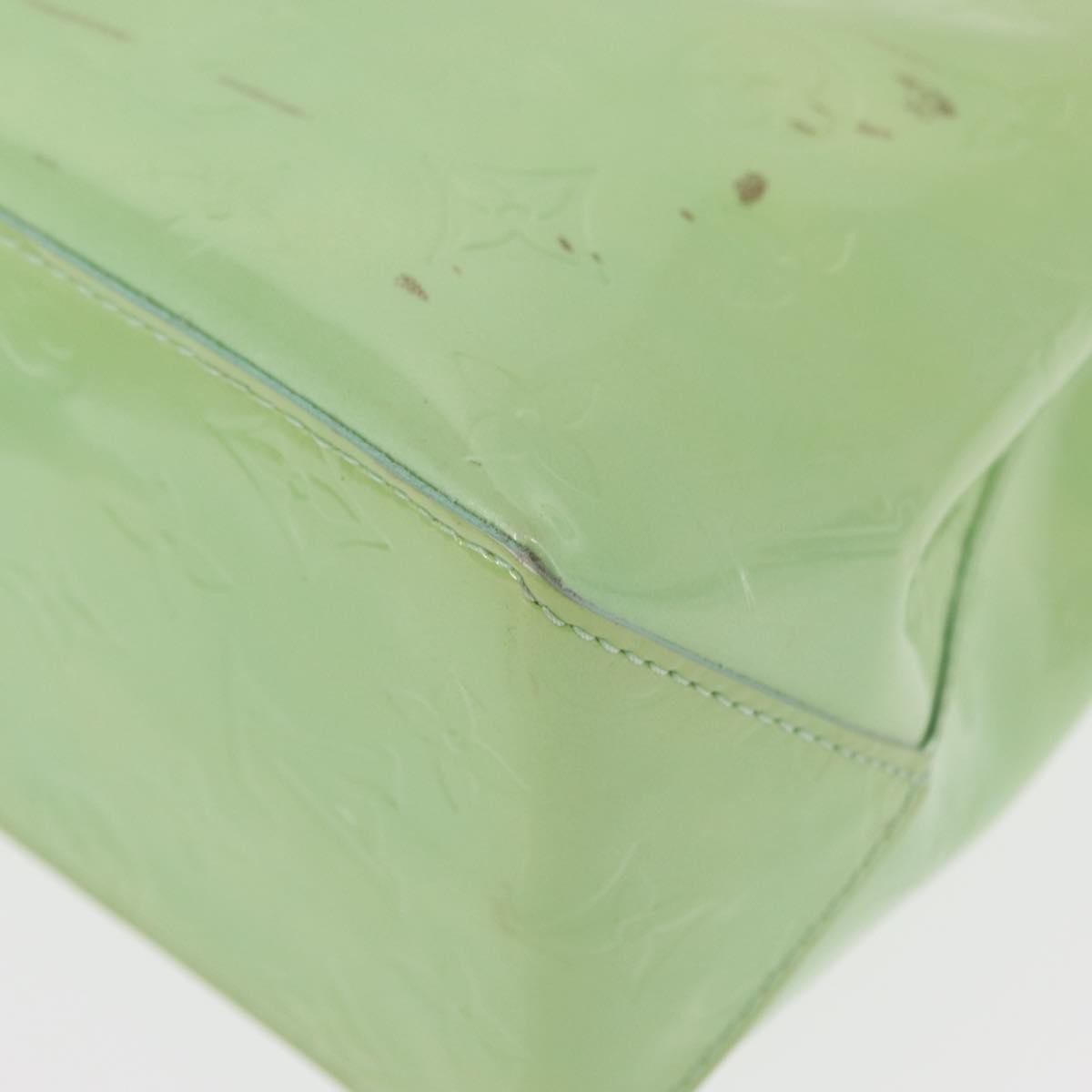 Louis Vuitton Reade Handbag Monogram Vernis, GREEN, PATENT_LEATHER, Tote bag
