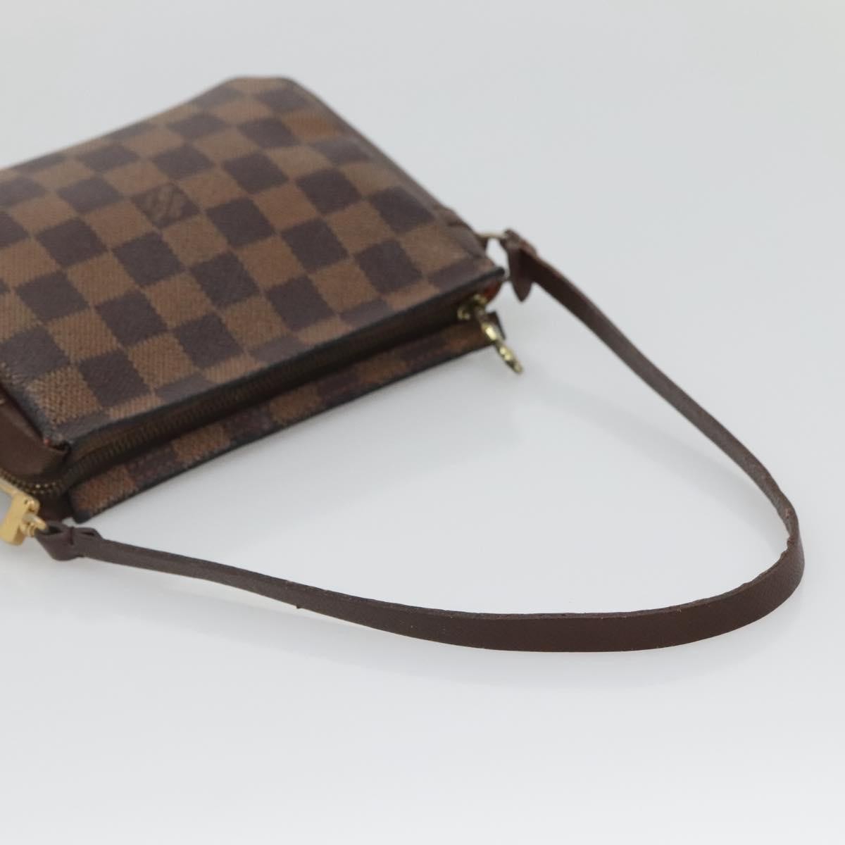 Louis Vuitton Trousse Make Up Bag Damier, BROWN, CANVAS, Clutche & pouche