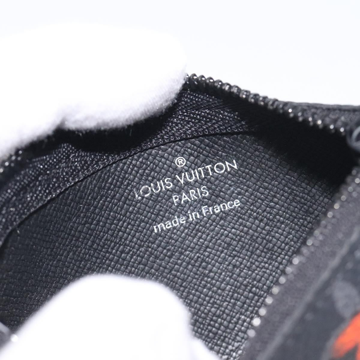 Louis Vuitton Pochette Clés Monogram Canvas, BLACK, CANVAS, Wallets