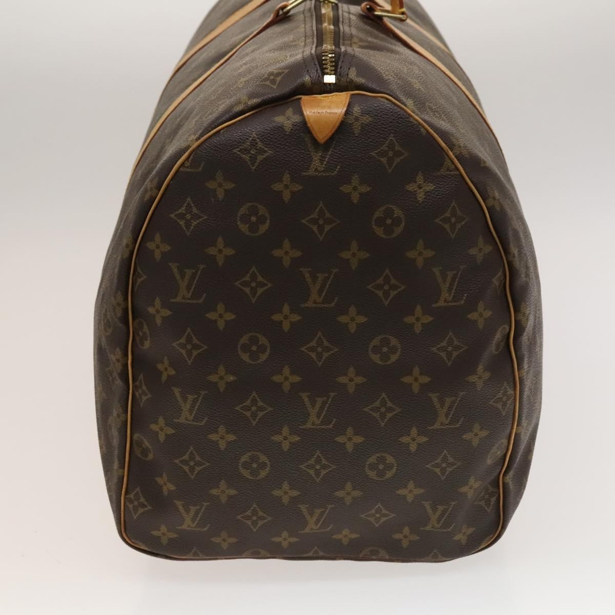 Louis Vuitton Keepall Bag Monogram Canvas, BROWN, CANVAS, Travel bag