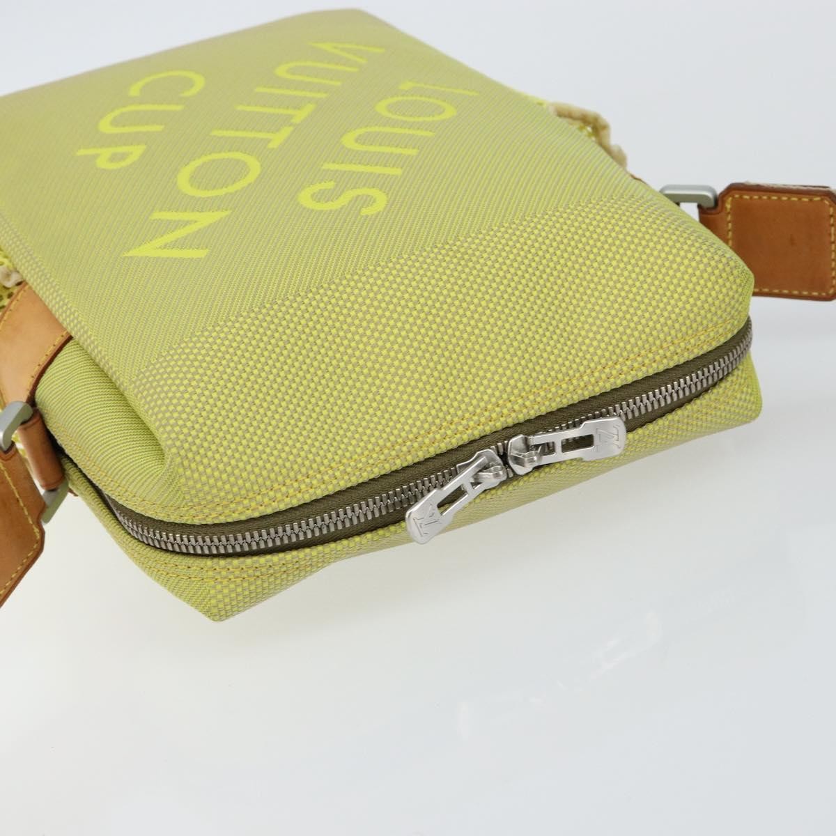 Louis Vuitton Cup Weathery Bag Damier Geant Canvas, YELLOW, CANVAS, Shoulder bag