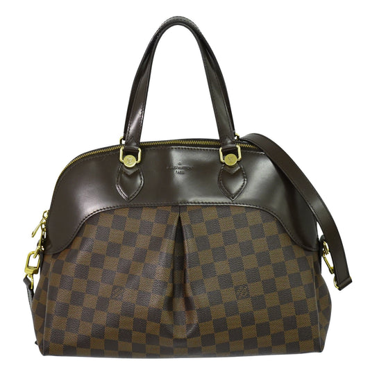 Louis Vuitton Salvi Handbag Damier, BROWN, CANVAS, Handbag
