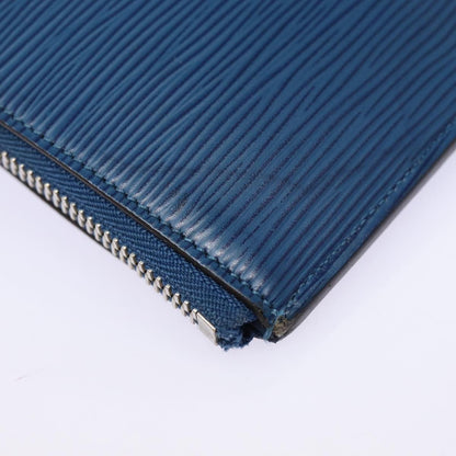 Louis Vuitton Pochette Jour Epi Leather, BLUE, LEATHER, Clutche & pouche