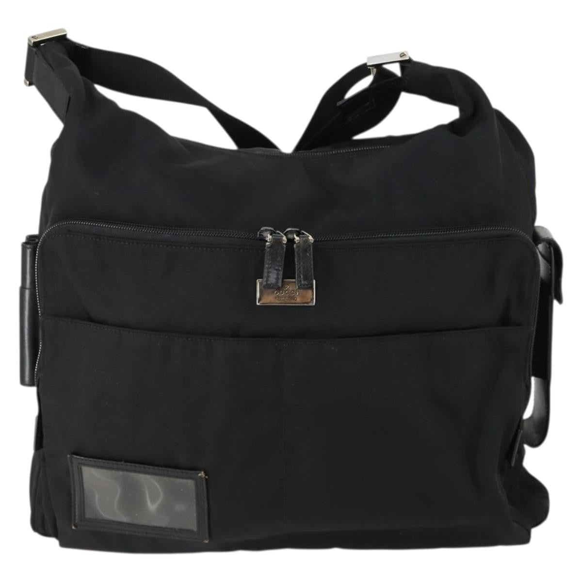 Prada Vintage Shoulder Bag Tessuto, BLACK, CANVAS, Shoulder bag