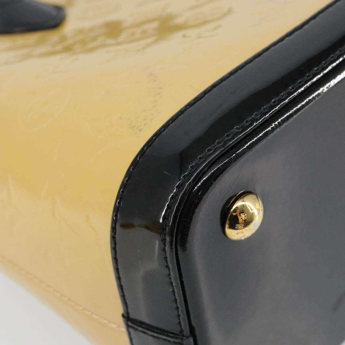 Louis Vuitton Lockit Handbag Monogram Vernis, BEIGE, PATENT_LEATHER, Tote bag