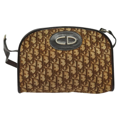 Christian Dior Vintage Trotter Shoulder Bag Canvas, BROWN, CANVAS, Shoulder bag