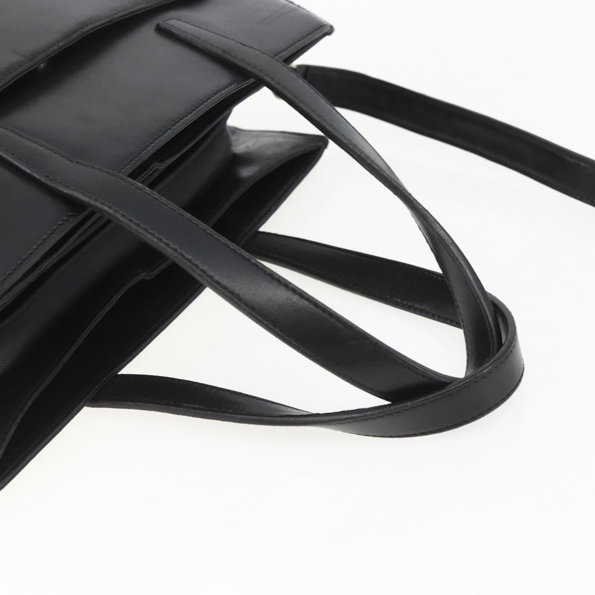 Loewe Vintage Anagram Tote Leather, BLACK, LEATHER, Tote bag