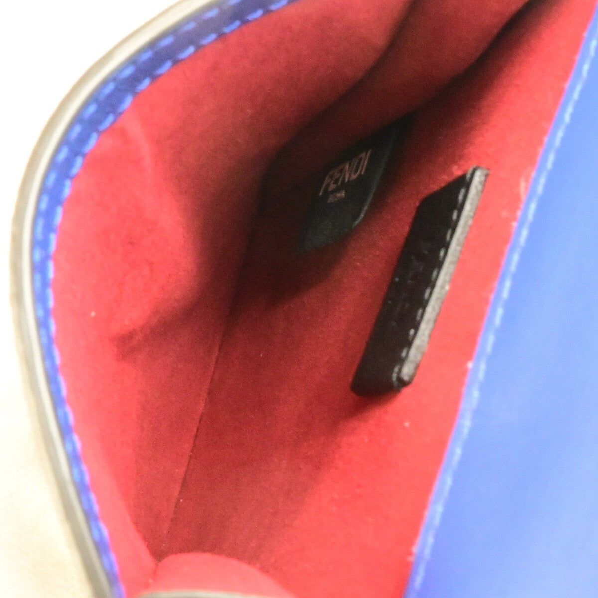 Fendi Baguette Phone Holder Canvas, BROWN, CANVAS, Tech accessory