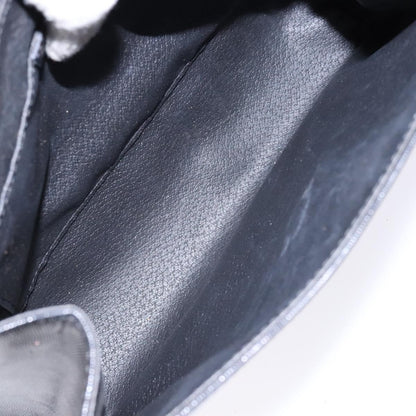 Celine Vintage Circle Logo Crossbody Bag Leather, BLACK, LEATHER, Crossbody bag