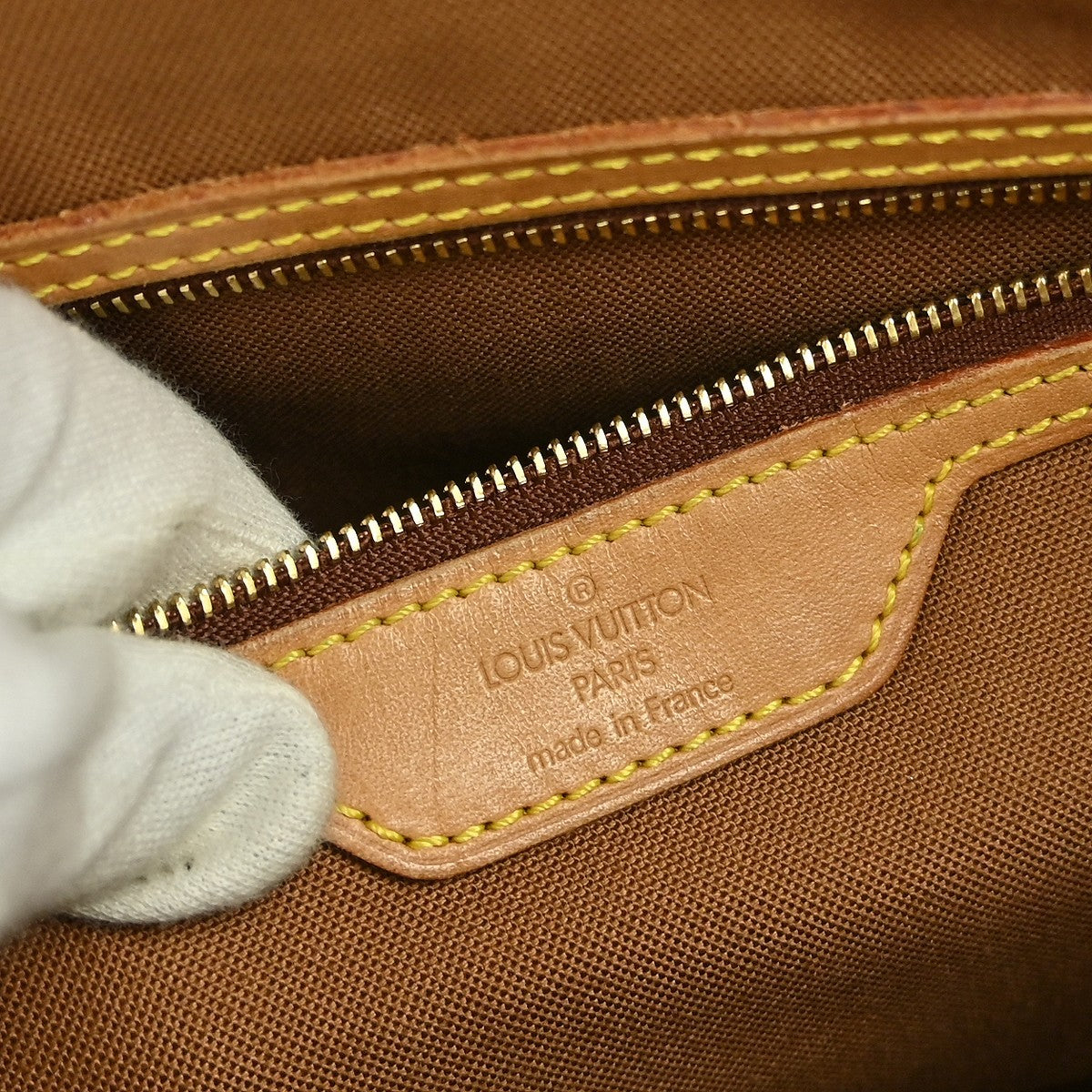 Louis Vuitton Cabas Mezzo Monogram Canvas, BROWN, CANVAS, Tote bag