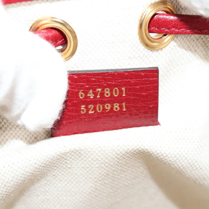 Gucci Doraemon Bucket Bag Printed Mini GG Coated Canvas, BEIGE, PVC, Crossbody bag