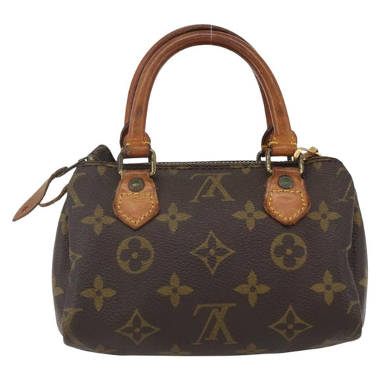 Louis Vuitton Speedy Mini HL Handbag Monogram Canvas, BROWN, CANVAS, Handbag