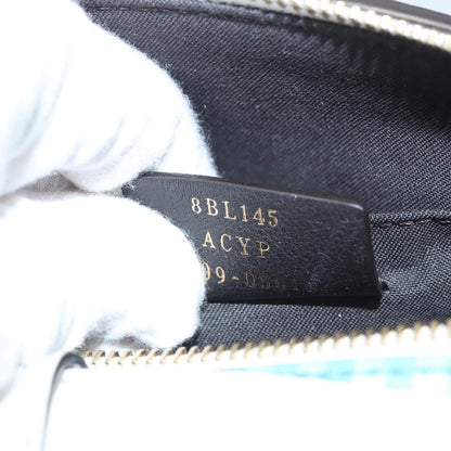 Fendi By The Way Satchel Printed Leather, BLUE, LEATHER, Handbag