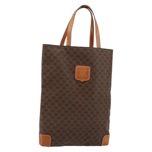 Celine Vintage Macadam Tote bag Canvas, BROWN, CANVAS, Tote bag