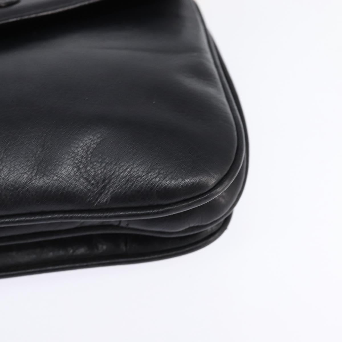 Celine Shoulder Bag Leather, BLACK, LEATHER, Shoulder bag