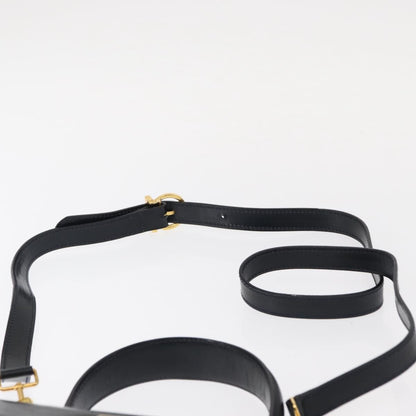 Salvatore Ferragamo Convertible Top Handle Bag Leather, NAVY, LEATHER, Handbag