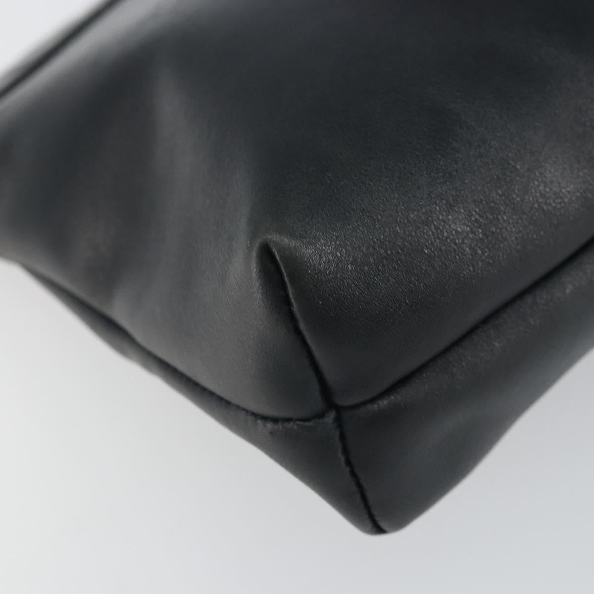 Salvatore Ferragamo Vintage Shoulder Bag Leather, BLACK, LEATHER, Shoulder bag