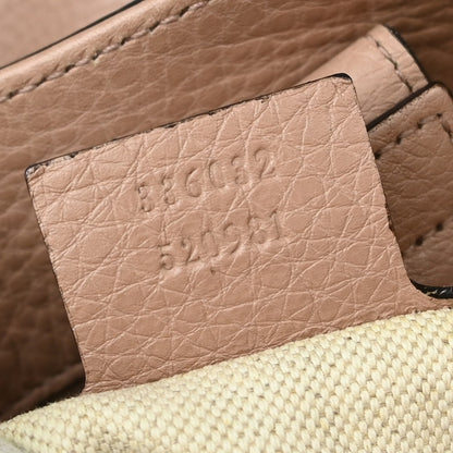 Gucci Bamboo Shopper Tote Leather, PINK, LEATHER, Handbag