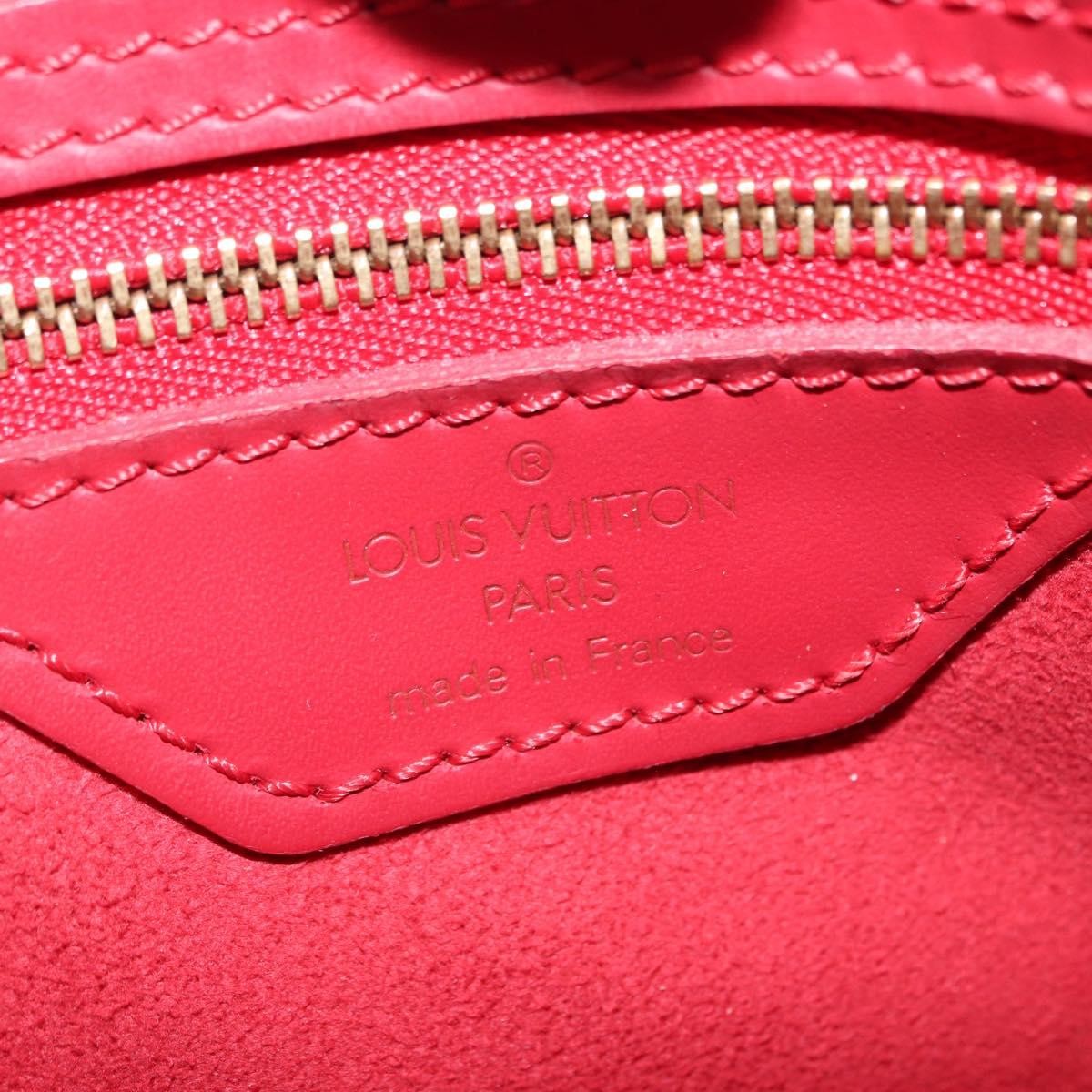 Louis Vuitton Bucket Bag Epi Leather, RED, LEATHER, Shoulder bag