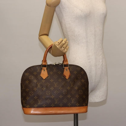 Louis Vuitton Alma Handbag Monogram Canvas, BROWN, CANVAS, Handbag