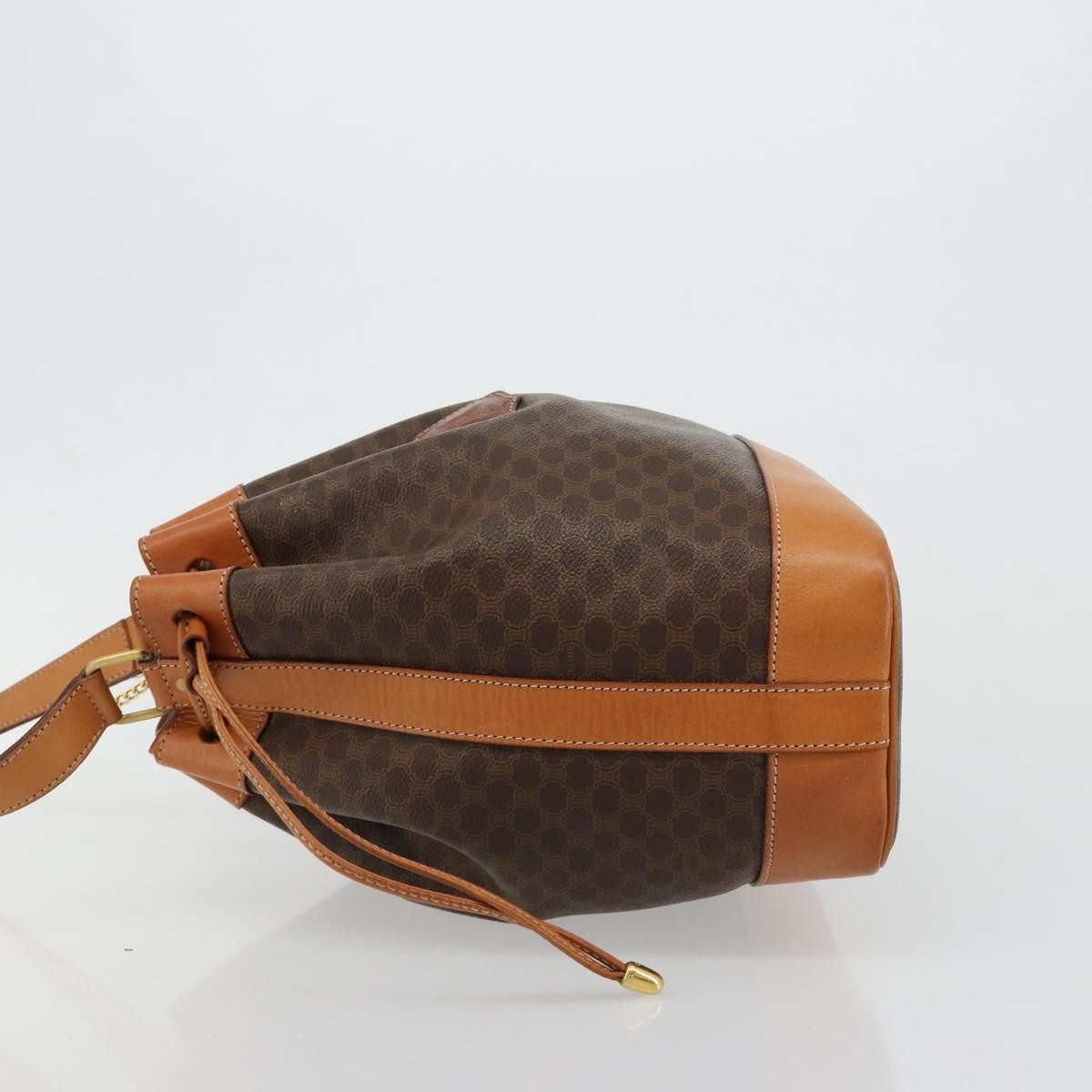 Celine Macadam Shoulder Bag PVC Leather, Brown, PVC, Shoulder Bag