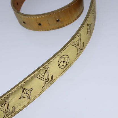 Louis Vuitton Buckle Belt Mahina Leather, GOLD, LEATHER, Belts
