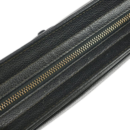 Chanel Vintage CC Lock Tote Leather, BLACK, LEATHER, Tote bag