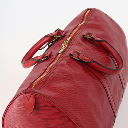 Louis Vuitton Keepall Bag Epi Leather, Red, Leather, Travel Bag