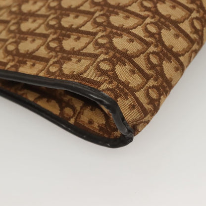 Christian Dior Vintage Trotter Shoulder Bag Canvas, BROWN, CANVAS, Shoulder bag
