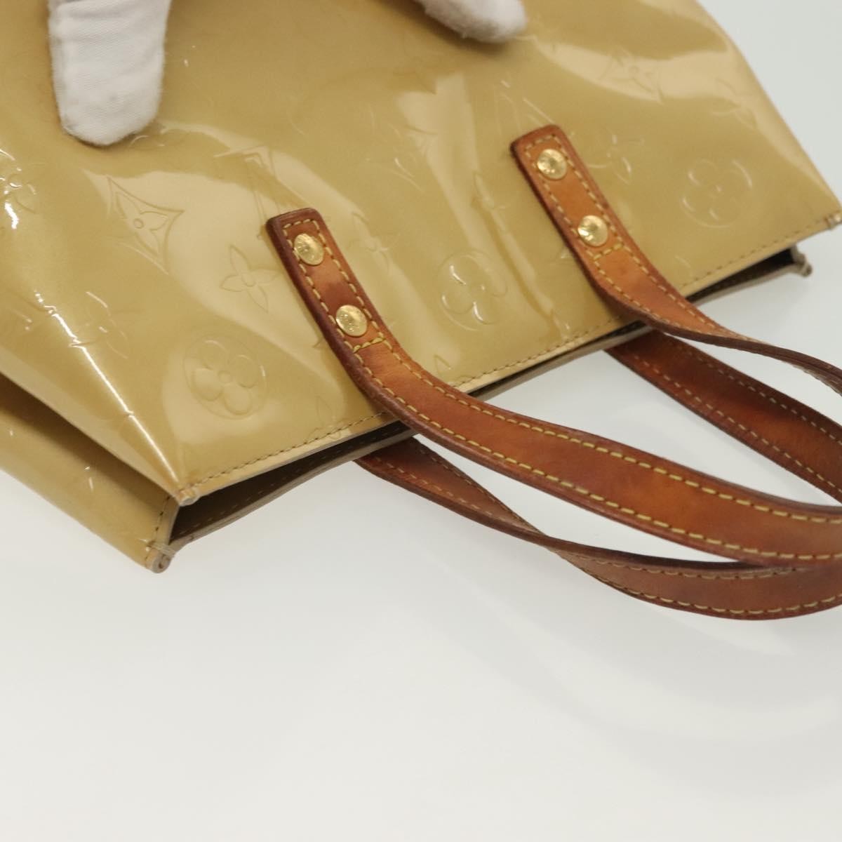 Louis Vuitton Reade Handbag Monogram Vernis, BEIGE, PATENT_LEATHER, Handbag