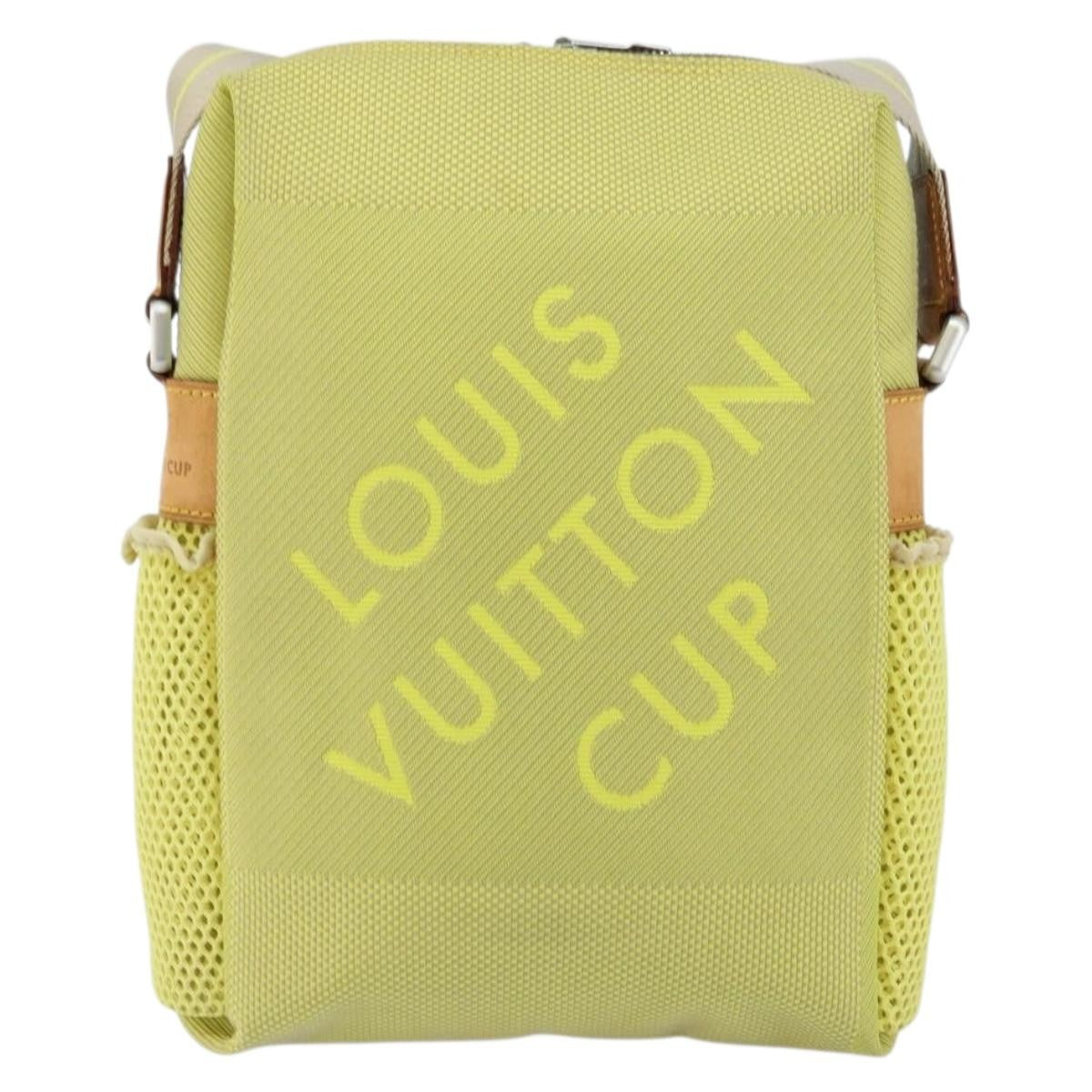 Louis Vuitton Cup Weathery Bag Damier Geant Canvas, YELLOW, CANVAS, Shoulder bag