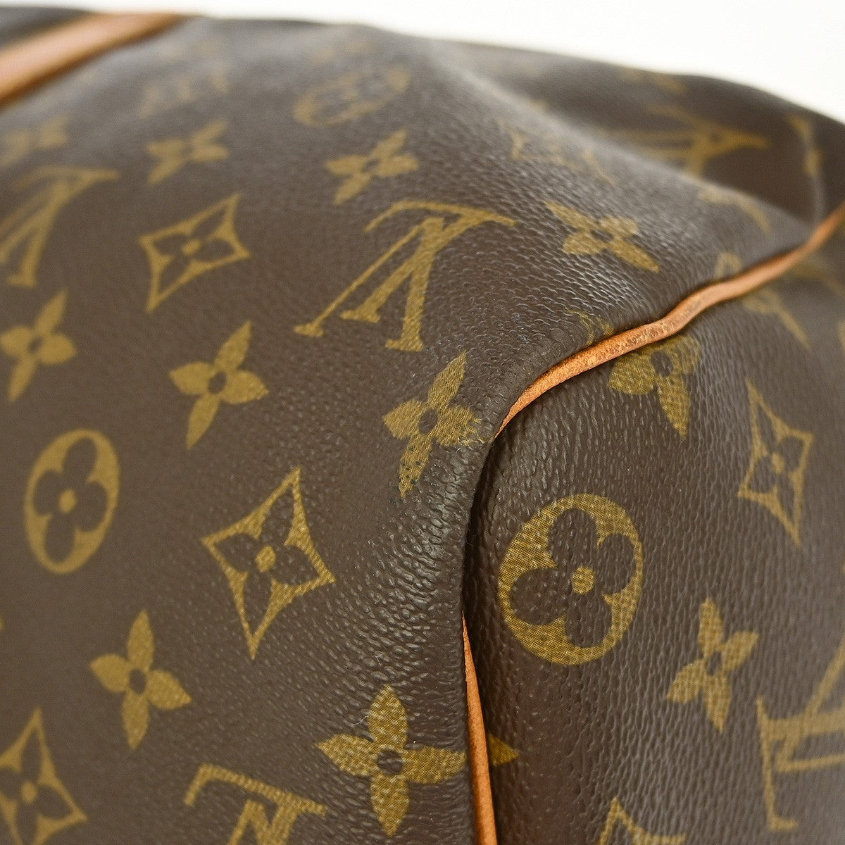 Louis Vuitton Keepall Bag Monogram Canvas, BROWN, CANVAS, Travel bag