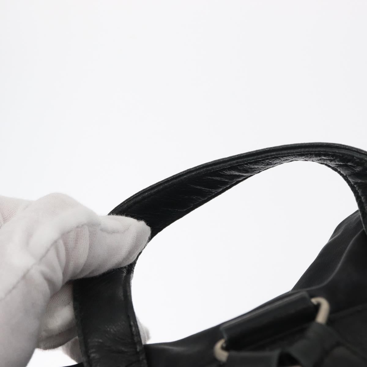 Prada Vela Double Front Pocket Backpack Tessuto with Saffiano Leather, BLACK, NYLON, Backpack