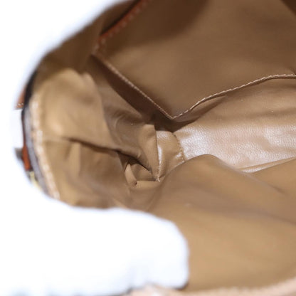 Celine Macadam Shoulder Bag PVC Leather, BROWN, CANVAS, Shoulder bag