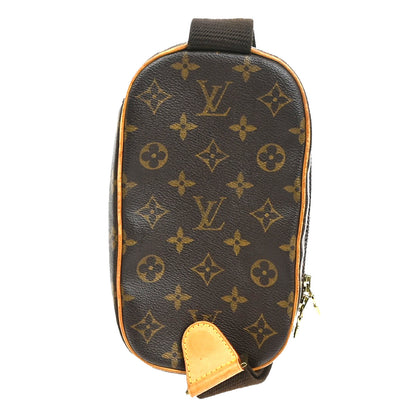 Louis Vuitton Pochette Gange Monogram Canvas, BROWN, CANVAS, Shoulder bag