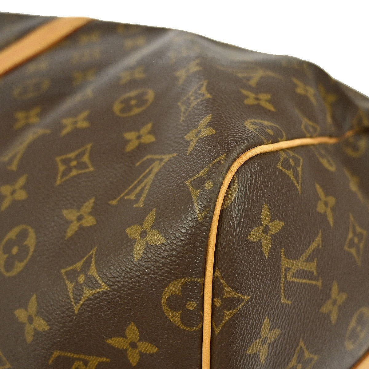 Louis Vuitton Keepall Bandouliere Bag Monogram Canvas, BROWN, CANVAS, Travel bag