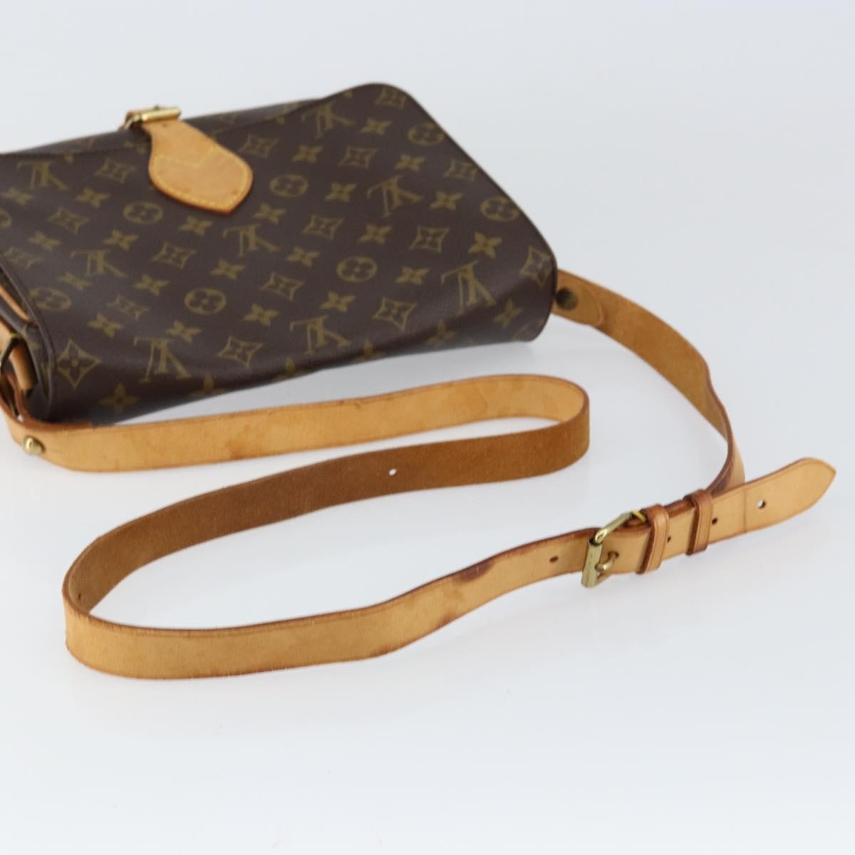 Louis Vuitton Cartouchiere Handbag Monogram Canvas, BROWN, CANVAS, Shoulder bag