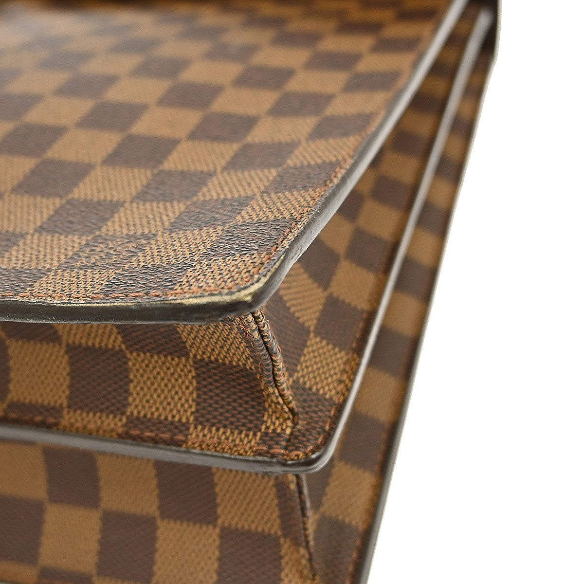 Louis Vuitton Altona Bag Damier, BROWN, CANVAS, Briefcase