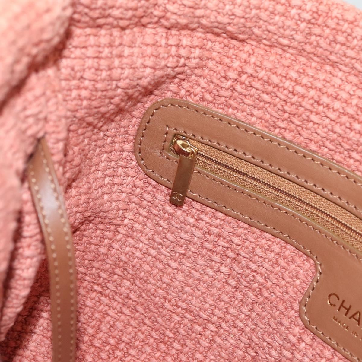 Chanel Mademoiselle Lock Tote Woven Straw, BEIGE, LEATHER, Shoulder bag