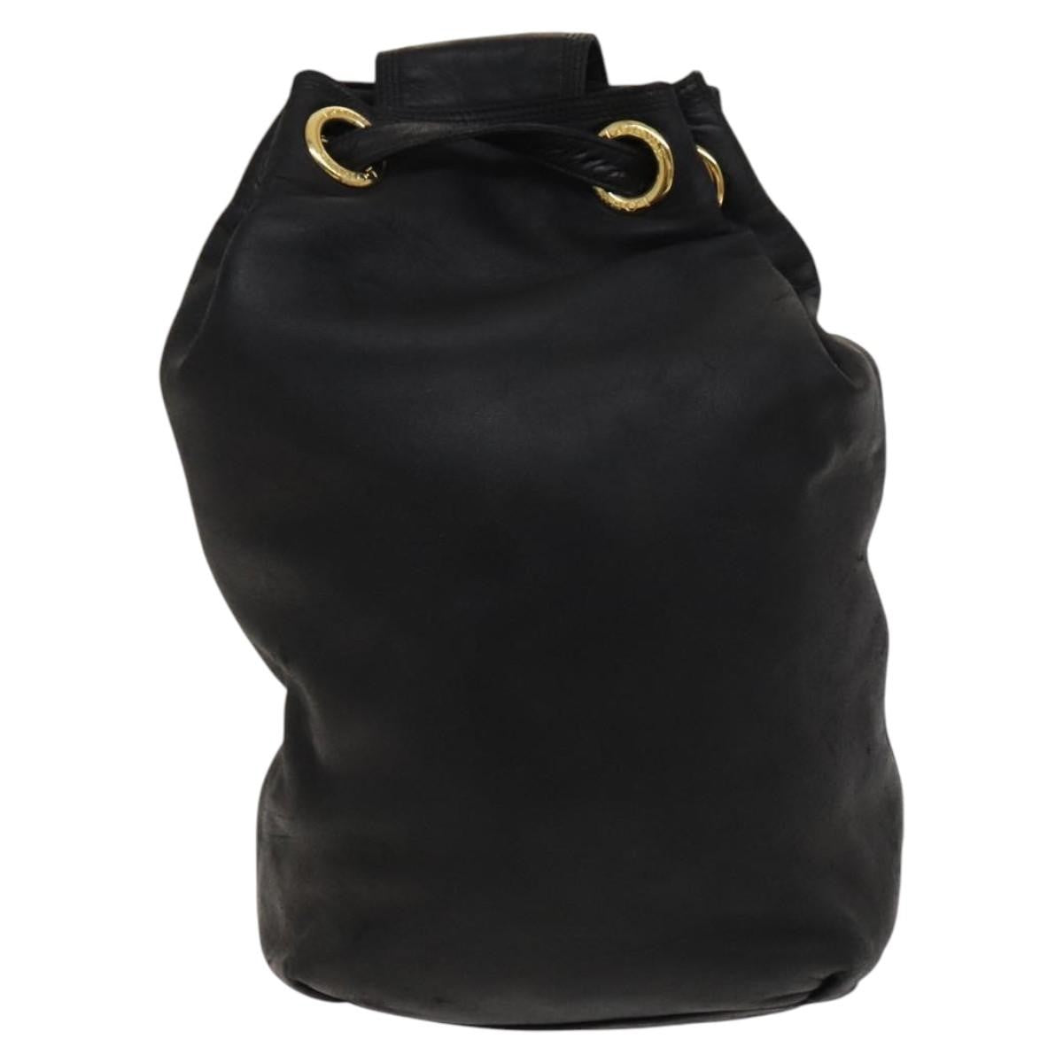 Loewe Vintage Shoulder Bag Leather, BLACK, LEATHER, Shoulder bag