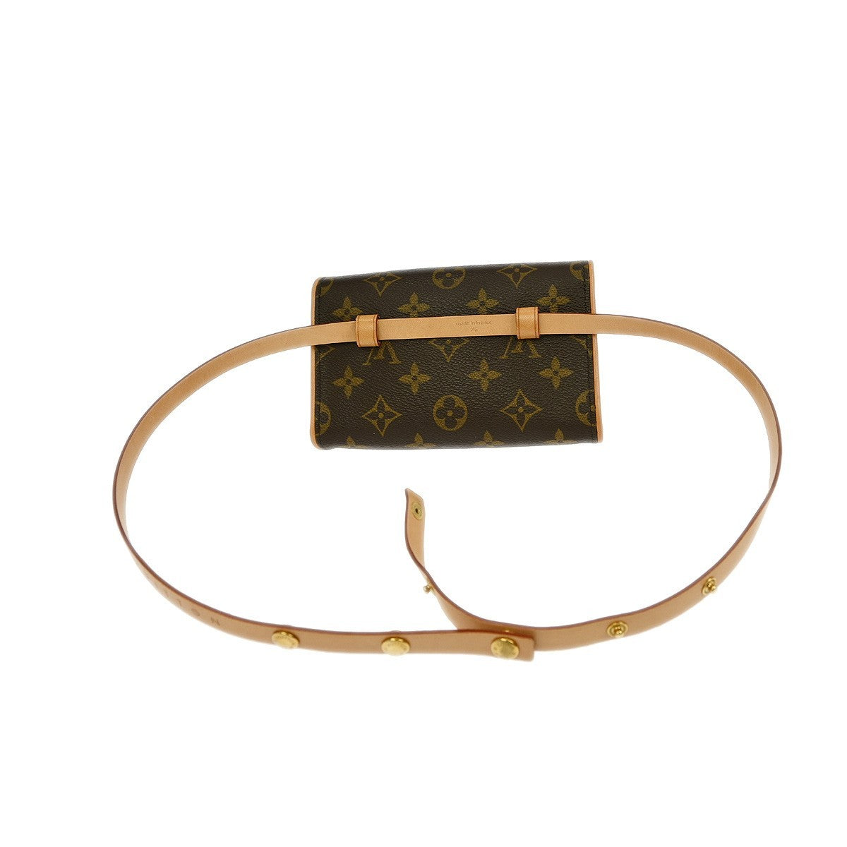 Louis Vuitton Florentine Waist Bag Monogram Canvas, BROWN, CANVAS, Clutche & pouche