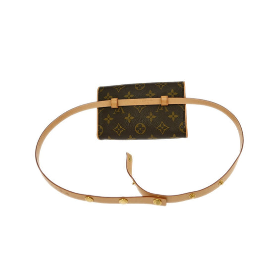 Louis Vuitton Florentine Waist Bag Monogram Canvas, BROWN, CANVAS, Clutche & pouche