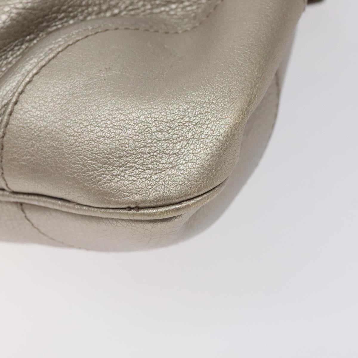 Salvatore Ferragamo Marisa Satchel Leather, SILVER, LEATHER, Shoulder bag