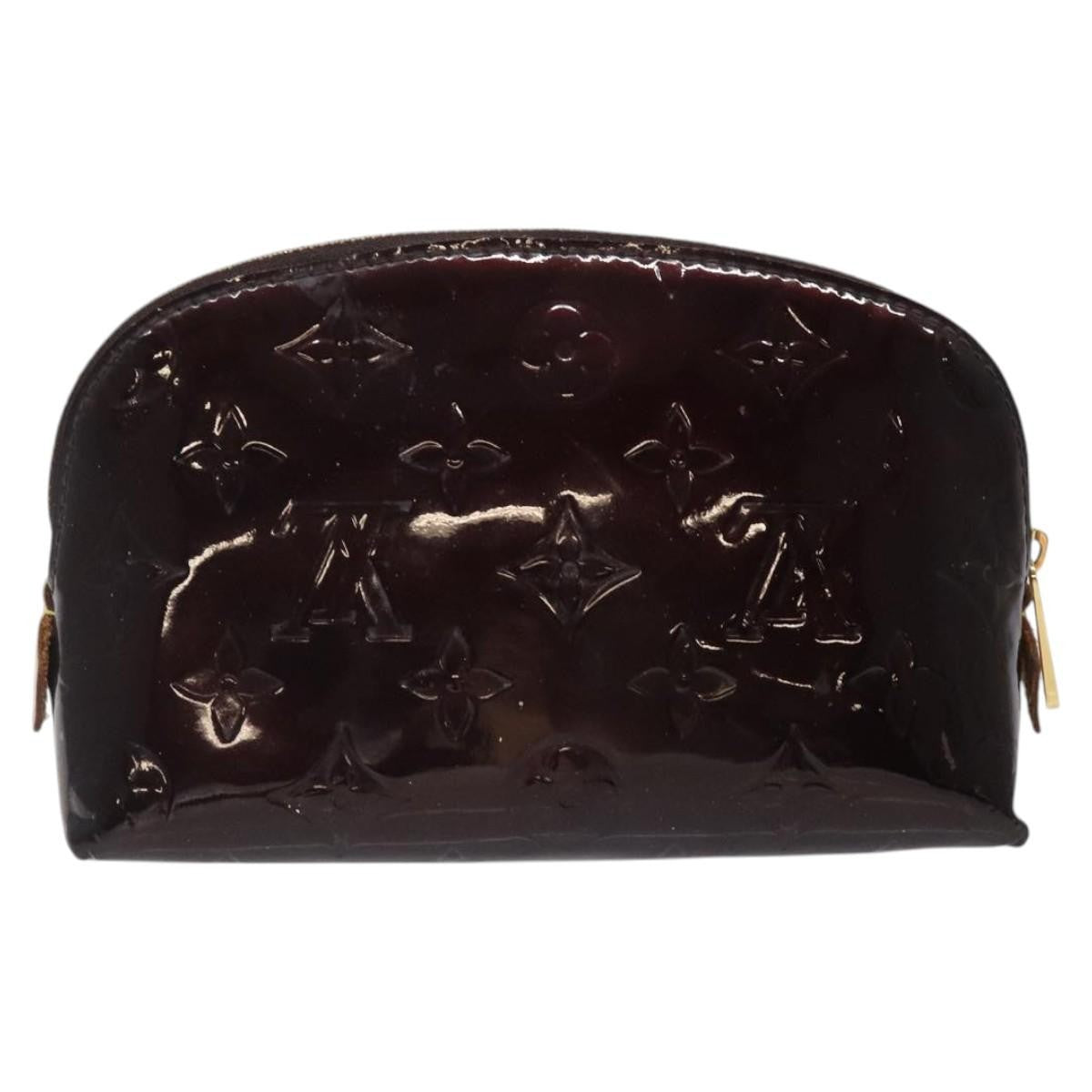 Louis Vuitton Cosmetic Pouch Monogram Vernis, BURGUNDY, PATENT_LEATHER, Toiletry Case